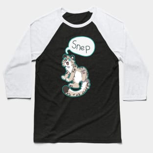 Snep Snow Leopard Baseball T-Shirt